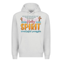 Dove Grey holy spirit wonderful counselor Premium Hoodie - MaliasSmallBusiness