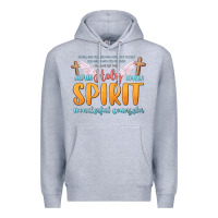 Heather Grey holy spirit wonderful counselor Premium Hoodie - MaliasSmallBusiness