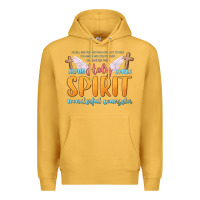 Mustard holy spirit wonderful counselor Premium Hoodie - MaliasSmallBusiness