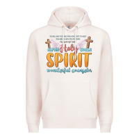Pale Pink holy spirit wonderful counselor Premium Hoodie - MaliasSmallBusiness