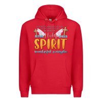 Red holy spirit wonderful counselor Premium Hoodie - MaliasSmallBusiness