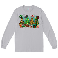 Moon Dust christmas trees with football Long Sleeve Tee - Zillion Design Studio