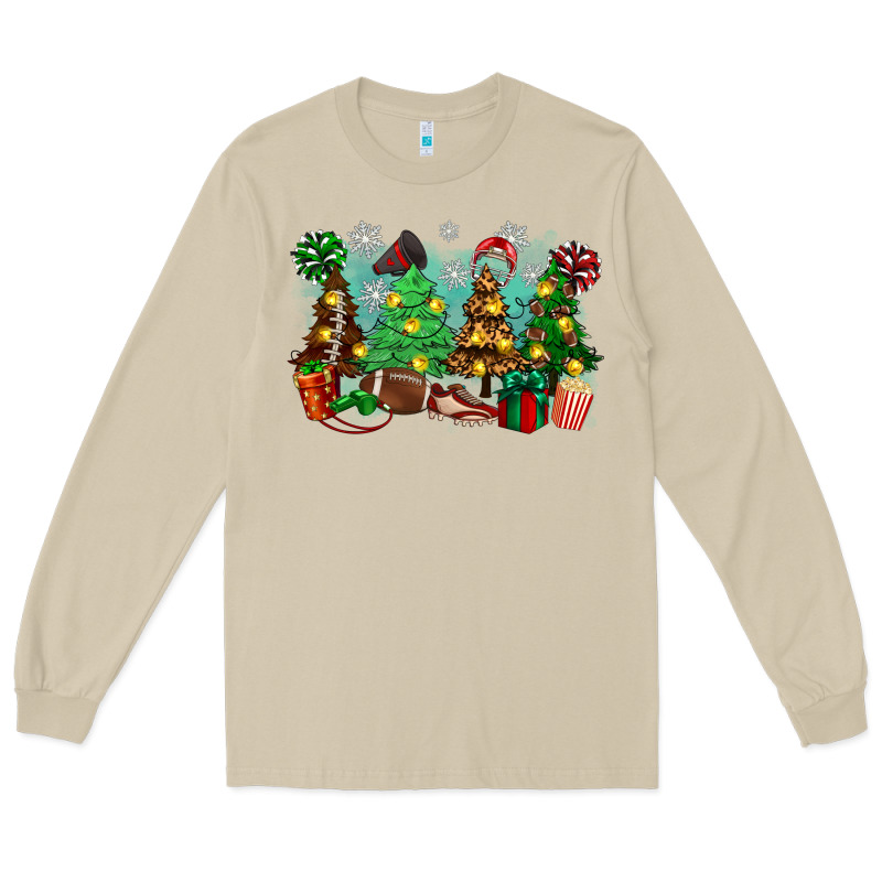 Christmas Trees With Football Long Sleeve Tee by Zillion Design Studio | Teevron