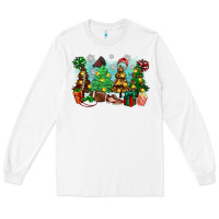 White christmas trees with football Long Sleeve Tee - Zillion Design Studio
