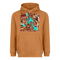 Meerkat football leopard cowhide seamless pattern Heavyweight Hoodie - JahusDesignShop