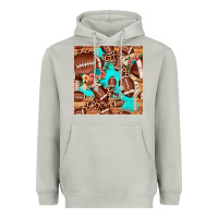 Moon Dust football leopard cowhide seamless pattern Heavyweight Hoodie - JahusDesignShop
