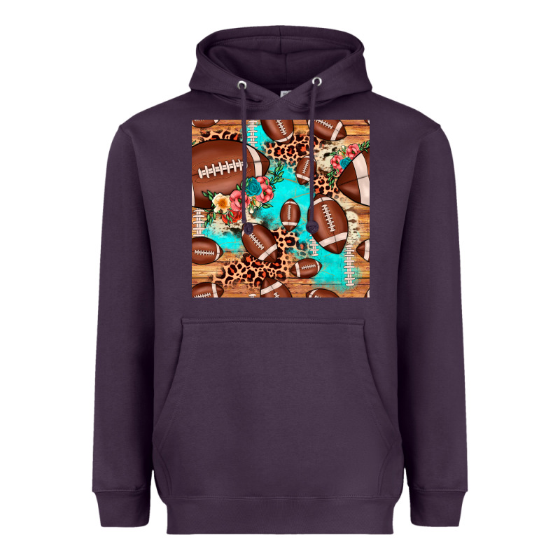 Football Leopard Cowhide Seamless Pattern Heavyweight Hoodie by JahusDesignShop | Teevron