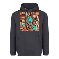 Smoke football leopard cowhide seamless pattern Heavyweight Hoodie - JahusDesignShop