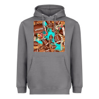 Storm football leopard cowhide seamless pattern Heavyweight Hoodie - JahusDesignShop