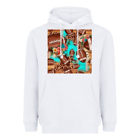White football leopard cowhide seamless pattern Heavyweight Hoodie - JahusDesignShop