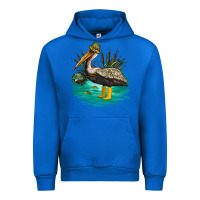 Cobalt fishing pelican camp Urban Hoodie - NancyCooperArtShop