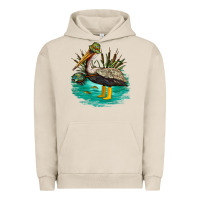Pigment French Oak fishing pelican camp Urban Hoodie - NancyCooperArtShop