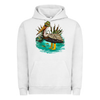 Pigment Lunar Rock fishing pelican camp Urban Hoodie - NancyCooperArtShop
