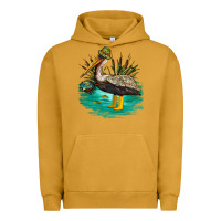 Pigment Peanut Butter fishing pelican camp Urban Hoodie - NancyCooperArtShop