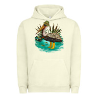 Pigment Pistachio fishing pelican camp Urban Hoodie - NancyCooperArtShop