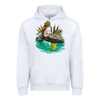 White fishing pelican camp Urban Hoodie - NancyCooperArtShop