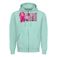 Seafoam Breast Cancer Awareness with Coffee Cup Zipper Hoodie - texasbilliewilder