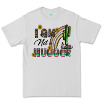 Dove Grey i am not a hugger Premium Tee - CowhideDigitalArt