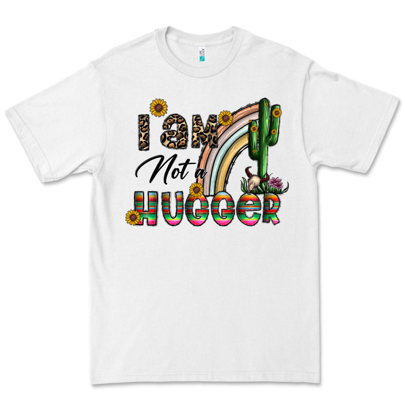 I Am Not A Hugger Premium Tee by CowhideDigitalArt | Teevron