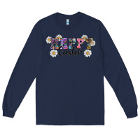 Navy happy easter daisys Long Sleeve Tee - RanaPortraitStore