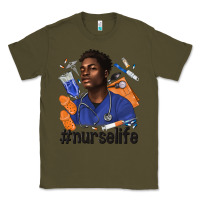 Army Green afro man nurse life Classic Tee - texasbilliewilder