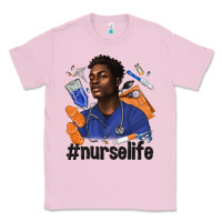 Bubblegum Pink afro man nurse life Classic Tee - texasbilliewilder