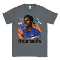 Charcoal Heather afro man nurse life Classic Tee - texasbilliewilder