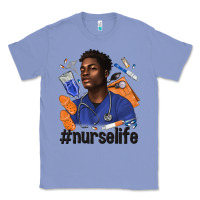 Colony Blue afro man nurse life Classic Tee - texasbilliewilder