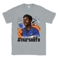 Heather Grey afro man nurse life Classic Tee - texasbilliewilder
