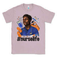 Lilac afro man nurse life Classic Tee - texasbilliewilder