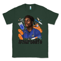 Sports Green afro man nurse life Classic Tee - texasbilliewilder