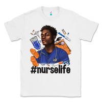 White afro man nurse life Classic Tee - texasbilliewilder