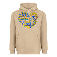 Mushroom down syndrome awareness heart Heavyweight Hoodie - Artiststas