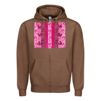Chestnut Breast Cancer Brushstrokes Zipper Hoodie - texasbilliewilder
