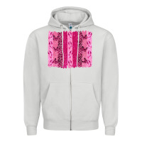 Dove Grey Breast Cancer Brushstrokes Zipper Hoodie - texasbilliewilder