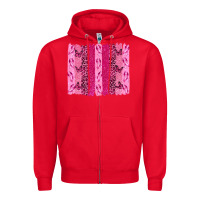 Breast Cancer Brushstrokes Zipper Hoodie | Teevron