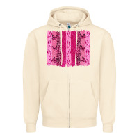 Sandshell Breast Cancer Brushstrokes Zipper Hoodie - texasbilliewilder