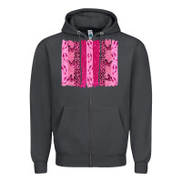 Smoke Breast Cancer Brushstrokes Zipper Hoodie - texasbilliewilder