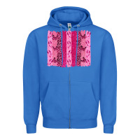 True Royal Breast Cancer Brushstrokes Zipper Hoodie - texasbilliewilder