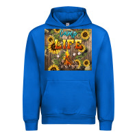 Cobalt camp life Urban Hoodie - NancyCooperArtShop