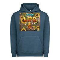 Pigment Midnight Navy camp life Urban Hoodie - NancyCooperArtShop