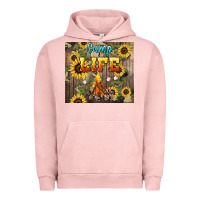 Pigment Salmon camp life Urban Hoodie - NancyCooperArtShop