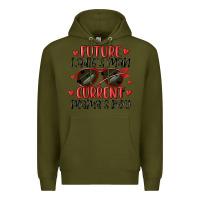 Army Green future ladies man current mamas boy Premium Hoodie - MaliasSmallBusiness