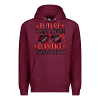 Burgundy future ladies man current mamas boy Premium Hoodie - MaliasSmallBusiness
