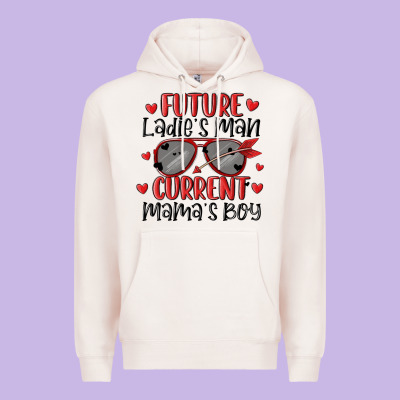 Future Ladies Man Current Mamas Boy Premium Hoodie Designed By Maliassmallbusiness