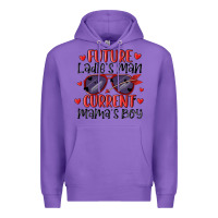 Purple future ladies man current mamas boy Premium Hoodie - MaliasSmallBusiness
