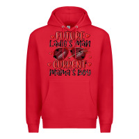 Red future ladies man current mamas boy Premium Hoodie - MaliasSmallBusiness