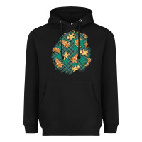 Black christmas gingerbread cookies patch Heavyweight Hoodie - BundleAndBundleShop