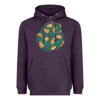 Plum christmas gingerbread cookies patch Heavyweight Hoodie - BundleAndBundleShop