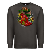 Smoke Christmas Cowboy Boots Premium Sweatshirt - JahusDesignShop